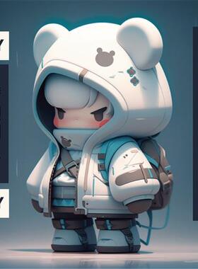 d建模代做cd渲染手办卡通人物stl盲盒模型定制zbrush雕刻bl设计