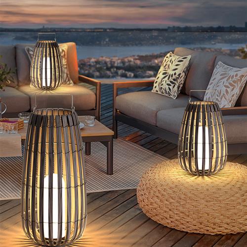 太阳能户外灯庭院灯花园灯别墅草坪灯防水藤艺编织室外露台氛围灯