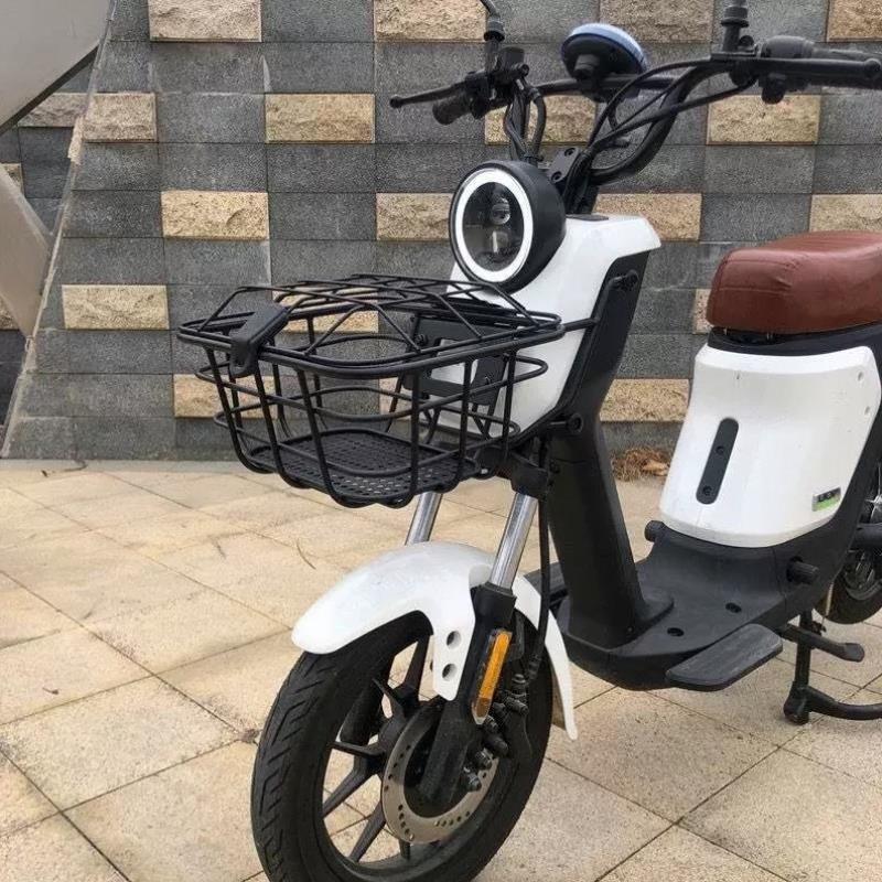 适用小牛电动车U系列金属带盖前筐US U1 UQi+ 前车篮菜筐改装配件