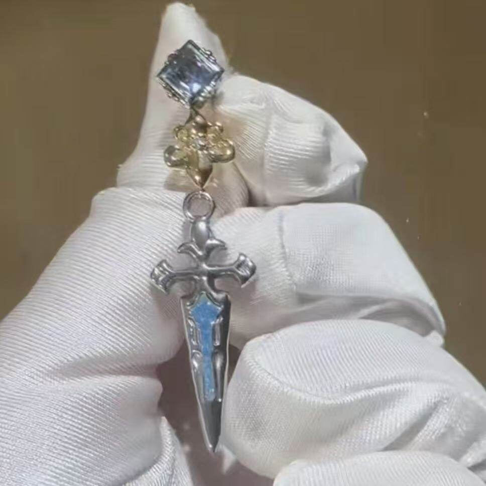 洛恩骑士的剑吊坠耳钉二次元动漫cos游戏周边纪念收藏高级感耳饰
