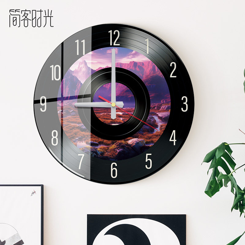 简客时光钢化创意玻璃客厅木高清