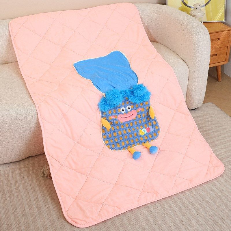 新卡通抱枕被子二合一办公u室午睡小毯子车载两用可折叠枕头被靠,居家布艺,抱枕被,淘宝优惠券,粉丝福利购,淘宝优惠卷