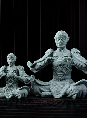 黑神话猴子美猴王国风青砂石茶宠齐天大圣静思桌面鱼缸办公室