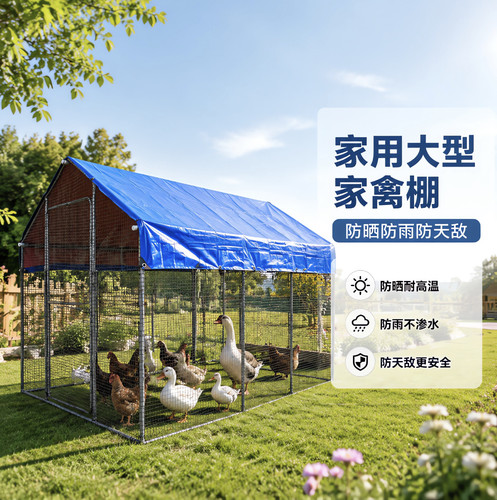 户外鸡棚特大号家禽鸡笼防雨鸡舍