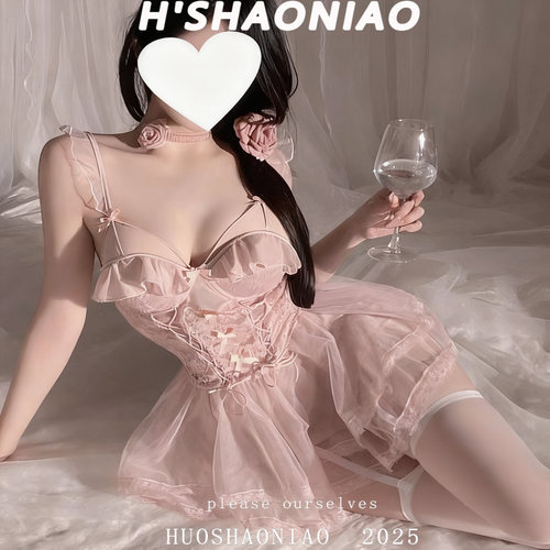性感蕾丝甜美吊带纯欲风睡裙
