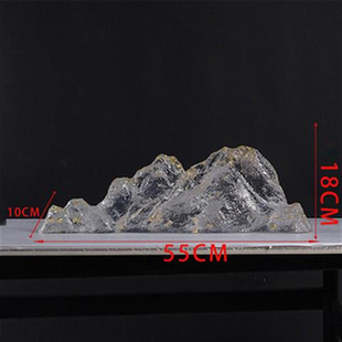 饰艺术品别墅玄关售楼处大型雕塑 透明树脂假山落地摆件酒店景观装