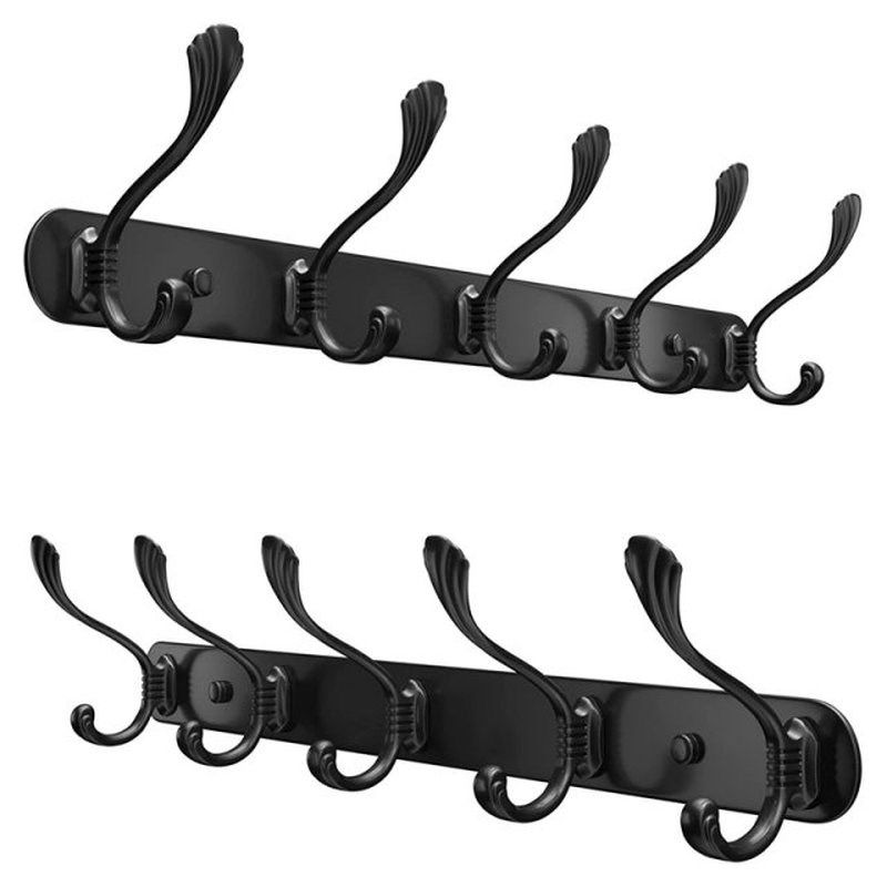 Coat Hooks Wall Mountesd (2 Pack) - Stainless Steel Wall Hoo