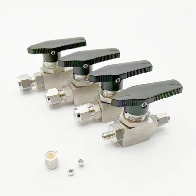 新款不锈钢316L高压3000PSI/低压100I0PSI直通式球阀 耐腐蚀 镀银