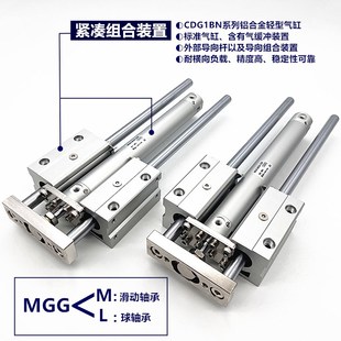 125 150 MGCMaB带导杆气缸MGCMF 100 MGCLB