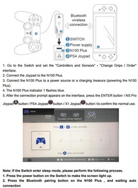Coov N100 Plus for PS4/XboxOne wireless controller CoZnverte