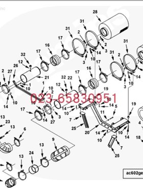 适配Cummins康明斯柴油发动机4987753-20空滤器支架4V00kW发电机