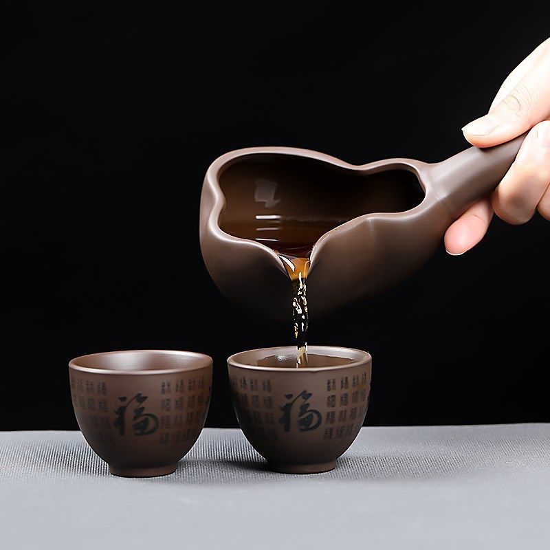 紫砂懒人a功夫茶具套装原矿防烫泡茶神器半全自动石磨旋转出水中,餐饮具,功夫茶具,淘宝优惠券,粉丝福利购,淘宝优惠卷