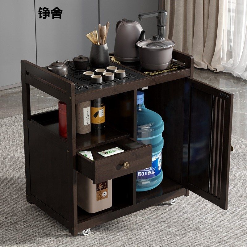 移动茶桌家用小茶台实木茶几烧水壶泡茶车一体茶水V柜功夫茶具套,商业/办公家具,茶台/茶桌,淘宝优惠券,粉丝福利购,淘宝优惠卷