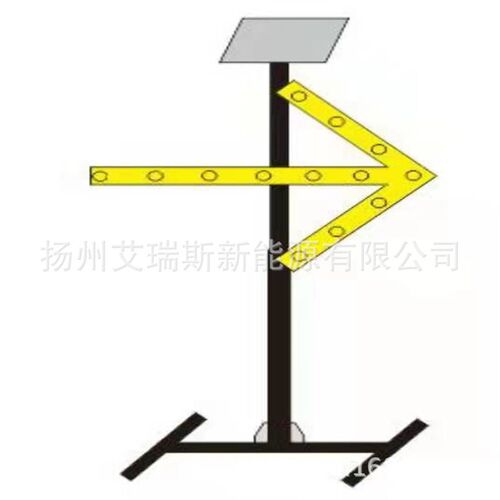 可360旋转太阳能箭头t导向灯 LED障灯 工地指示灯 警示灯