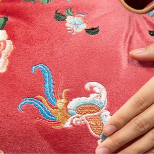 速发中国风同心锁抱枕q绒布创意异形靠枕轻奢沙发靠背垫客厅靠枕