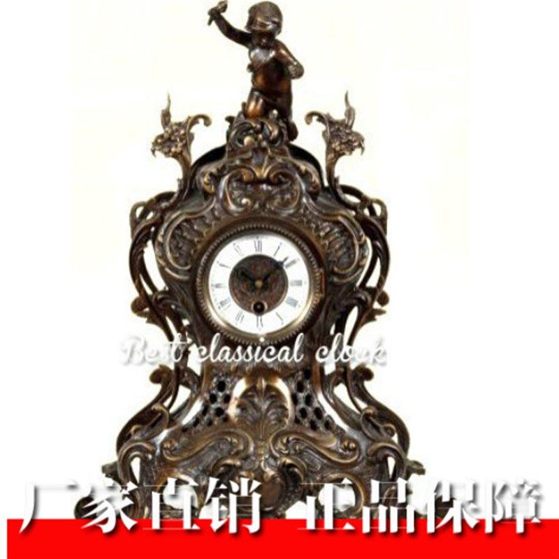 欧式古典铸铜仿古钟表仿古董机械G座钟别墅会所客厅欧式家居