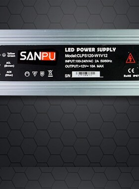CLPS120-W1V12户外防水电x源12V10ALED灯箱发光字广告牌直流变压