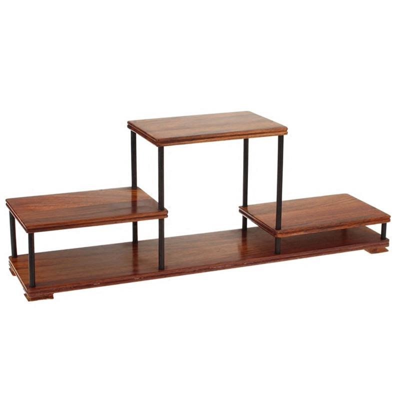 花梨木高低架博古架多宝架红木紫砂壶茶壶花瓶架奇石X奇石玉器底