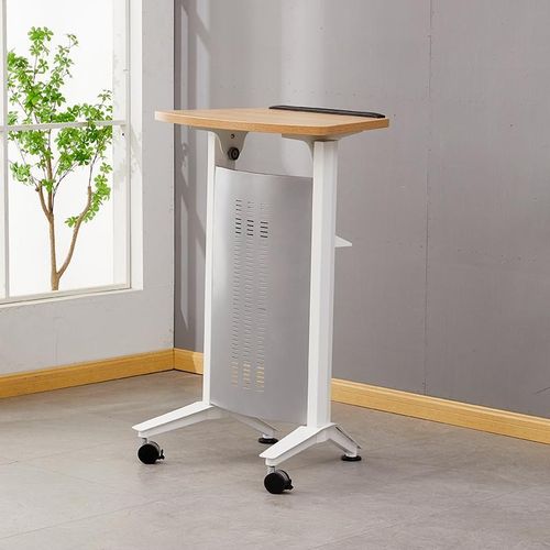 办公家具演讲台学校教师接待桌迎宾台主持L人讲台咨询台主席台移