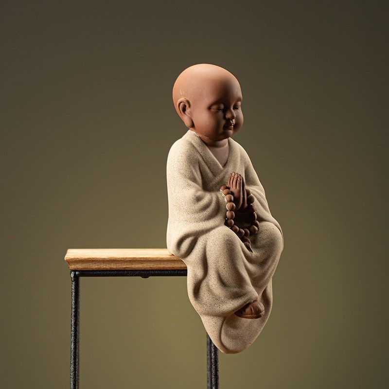 紫砂茶宠摆件可养垂衣小和尚茶具配件精品茶台茶玩T茶道配件小沙,餐饮具,茶宠摆件,淘宝优惠券,粉丝福利购,淘宝优惠卷