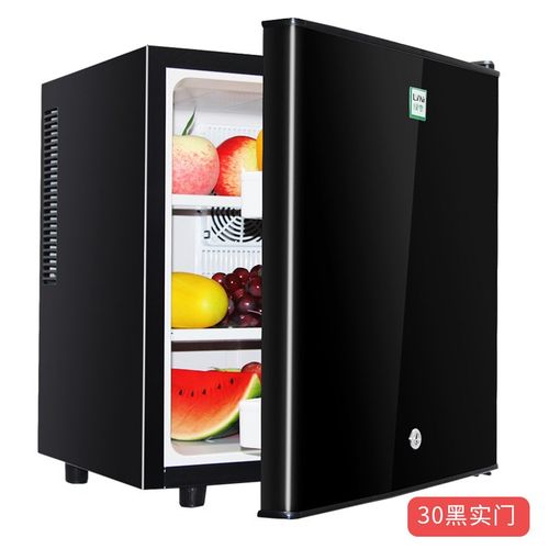 绿零酒店客房冰吧小冰箱t家用静音单门小型展示透明玻璃留样小冰