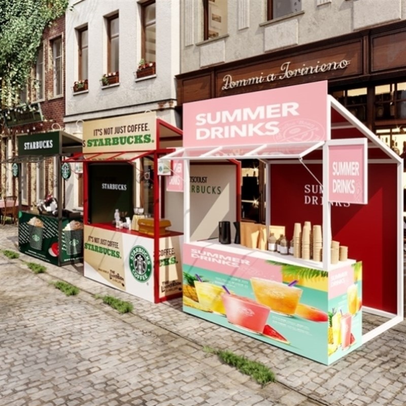 商业摆摊架创意摆摊架子美食节摊A位市集户外铁艺展示架夜市地摊