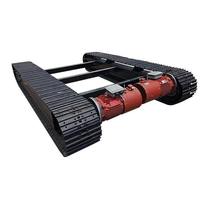 橡胶钢制履带底盘总成改装农用液压电动I遥控履带底盘行走厂家定