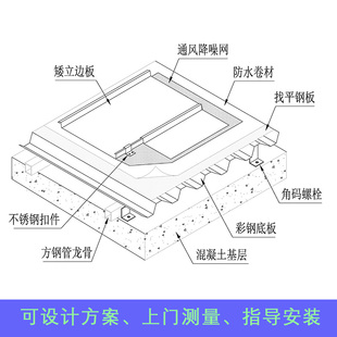 铝瓦25-330型铝合金瓦片直立锁边金属屋面板防锈铝镁锰屋面板别墅