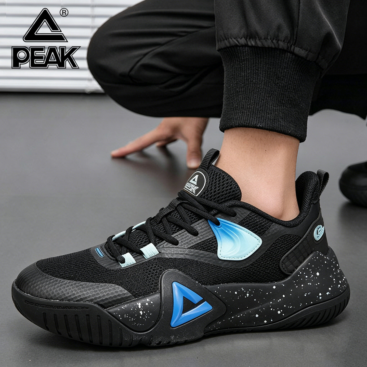 匹克男鞋黑色专业实战篮球鞋春夏季新款官方正品青少年减震运动鞋