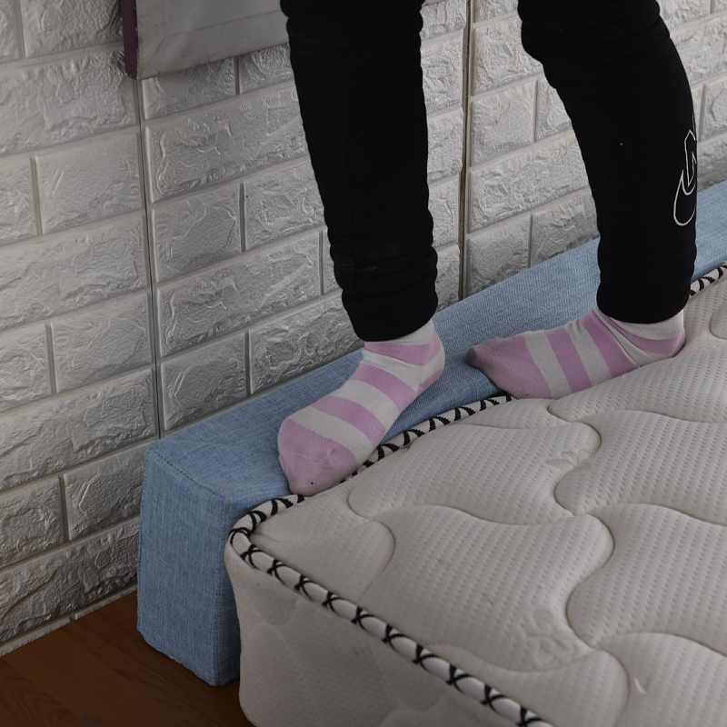 塞床缝填充神器靠墙床缝填塞大床加宽海绵垫床垫长方形亚麻布面