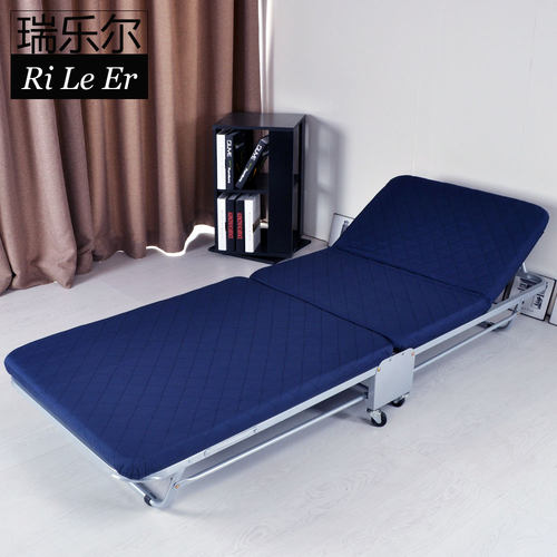 瑞乐尔 办公室午睡床二折木板简易折叠床单人午休床家用