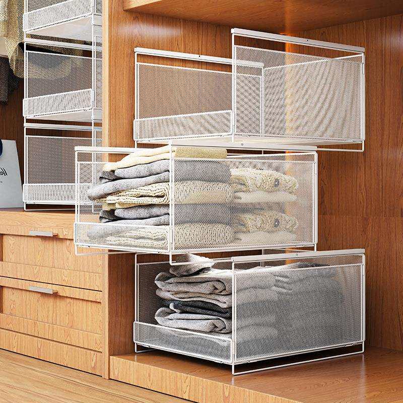 衣柜收纳箱抽屉式整理箱衣物大容量超大衣服多层抽拉储物整理推拉