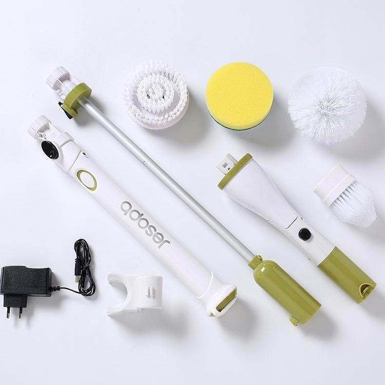 无线弯头电动清洁刷充电旋转懒人旋转拖把多功能长柄家务清洁器