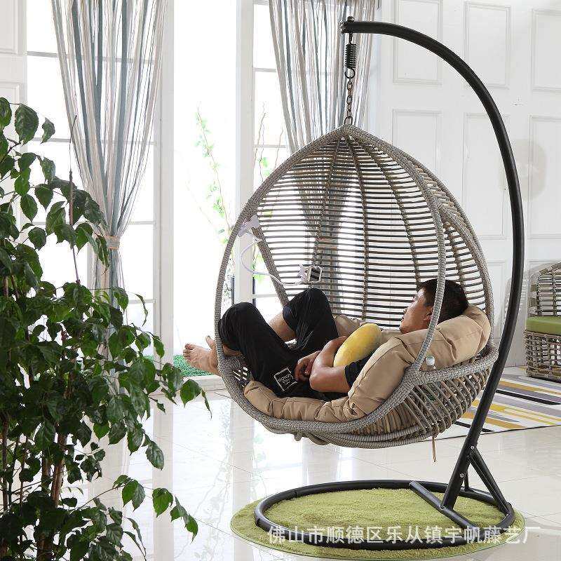 鸟巢吊篮户外休闲藤椅吊椅家用秋千阳台摇椅室内懒人吊床悬挂式
