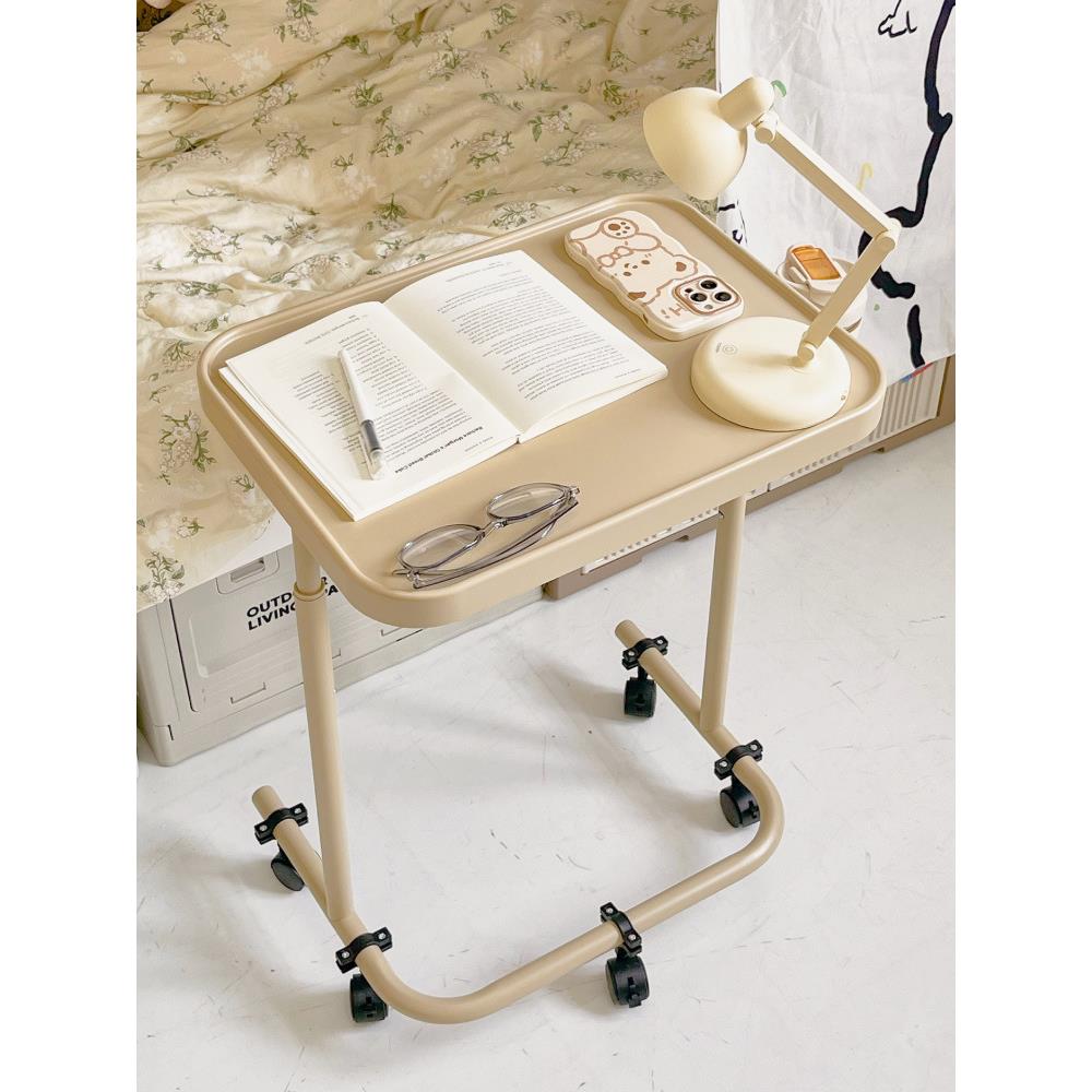 小可移动折叠电脑桌书桌办公学习升降桌子磁吸床边桌宿舍卧室带轮
