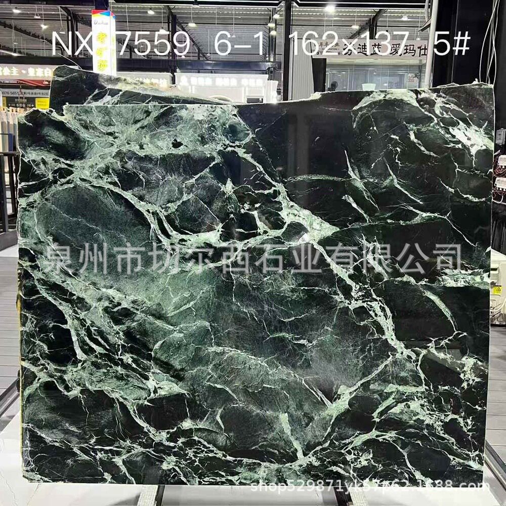 意大利普拉迖绿奢石大理石桌面訂製餐桌茶几天然大理石洗手台