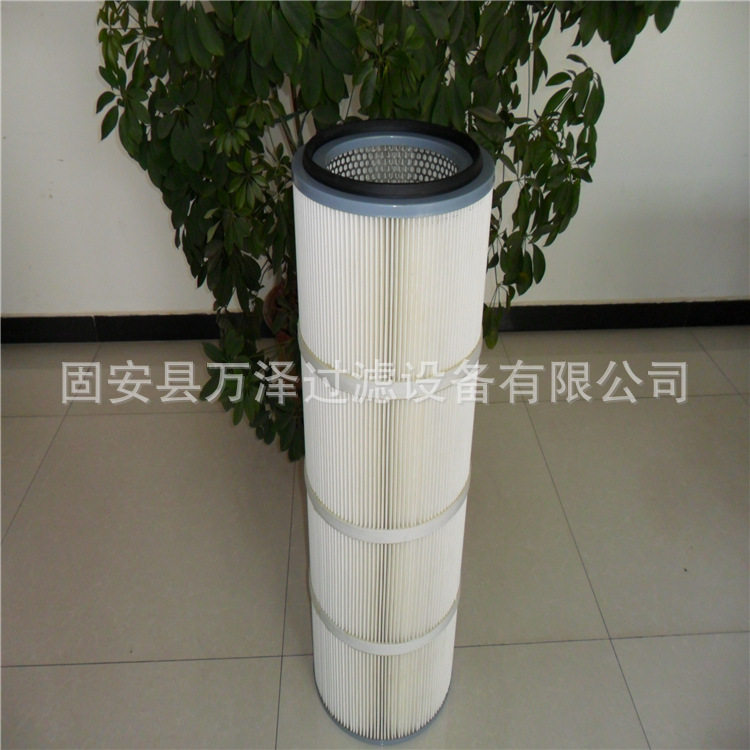 万泽供应造船厂焊烟除尘器滤筒聚酯纤维覆膜滤筒焊烟滤筒