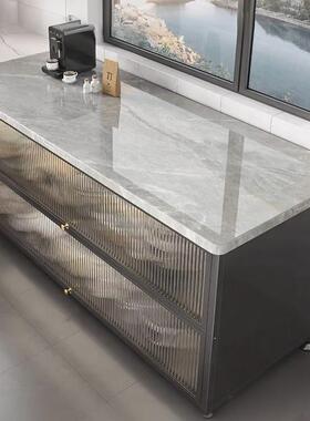 厨房置物架落地餐边切菜工作台靠墙一体多层功能收纳储物锅橱柜子