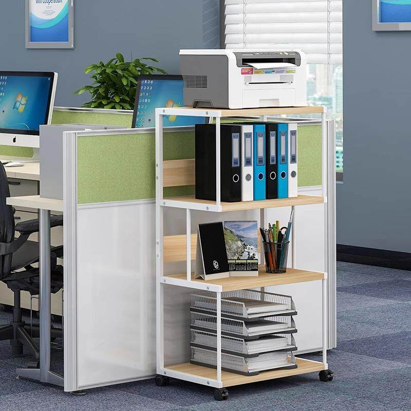 办公置物架打印机架储物架复印桌柜子可移动多层落地收纳主机架子