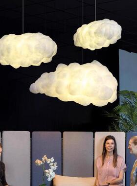云朵灯吊灯商场奶茶服装店铺橱窗奶油风游乐园装饰氛围棉花白云灯