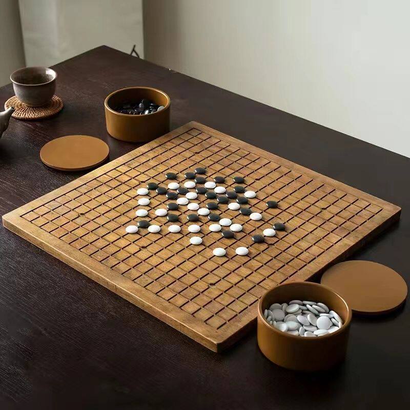 棋魂围棋五子棋带罐送棋子中象棋成人桌二合一套装