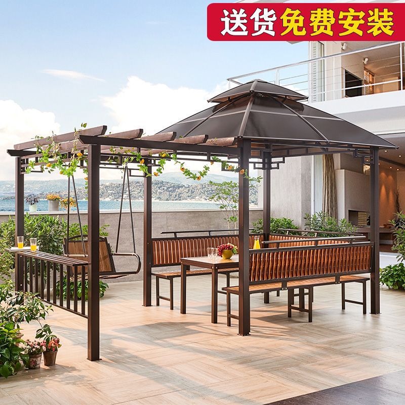 庭院别墅户外遮雨凉亭葡萄架