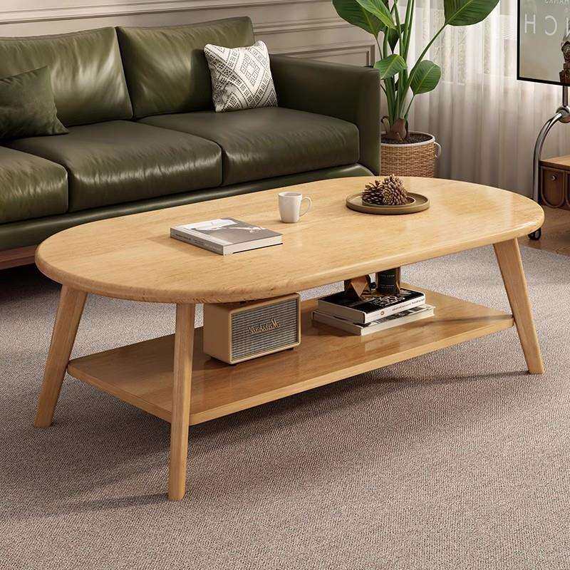 实木芯茶几小户型客厅家用出租屋新款桌子简约创意原木风民宿茶桌