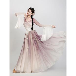 新款古典舞演出服纱衣飘逸舞蹈服中国舞国风仙气练功服套装女