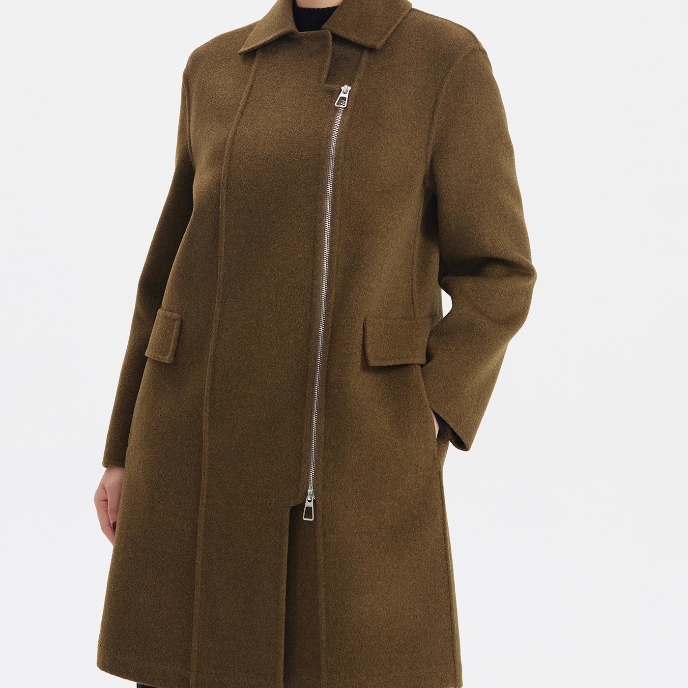 舒适百搭职场通勤冬季短大衣