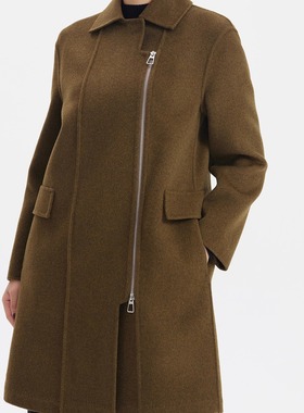 TENGS滕氏/萨侬女装冬季新款舒适百搭职场通勤冬季短大衣