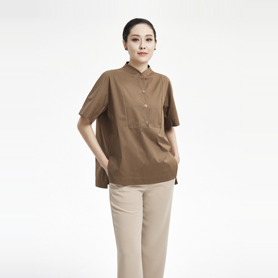 萨侬简约纯色时尚上衣