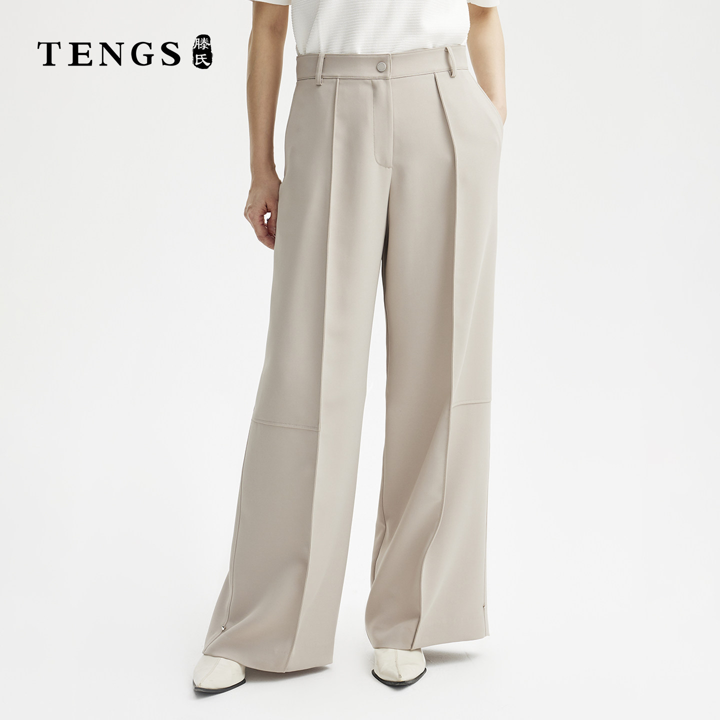 TENGS滕氏女装收腰显瘦休闲裤