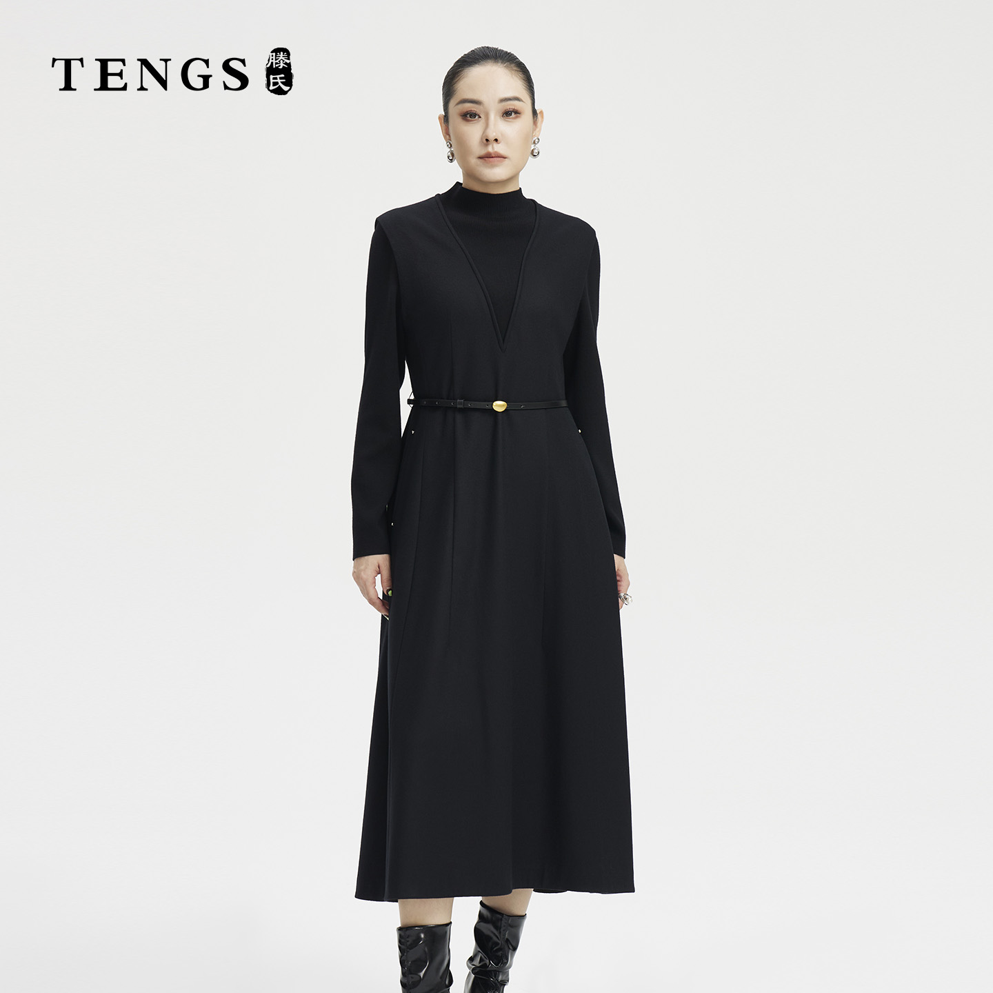 TENGS优雅气质感连衣裙