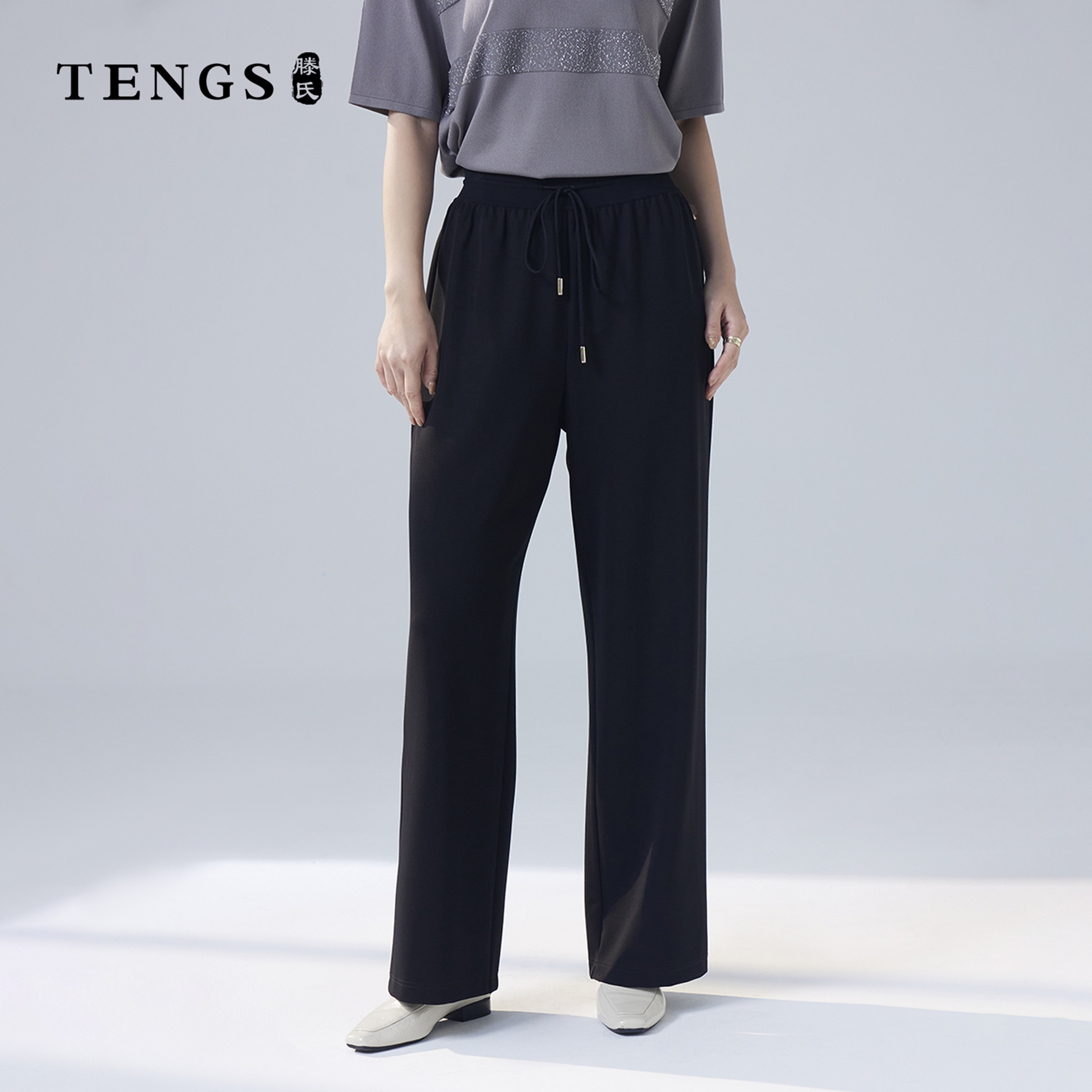 TENGS夏季舒适通勤休闲单裤